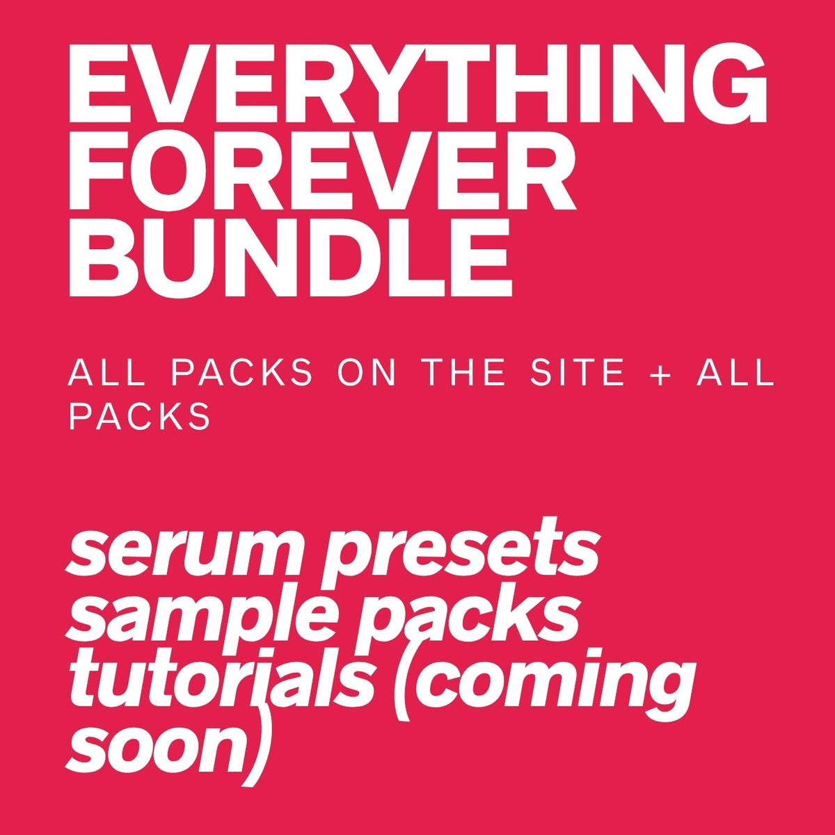 Everything Forever Bundle [Limited to 10 copies before price goes up to £349]
